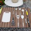 Portable Multi-Functional Camping Cookware Set with Knives and Storage Bag