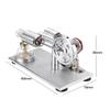 Double-cylinder Hot Air Stirling Engine Model With Light School Demonstration Educational Toy Science Kid DIY Experiment
