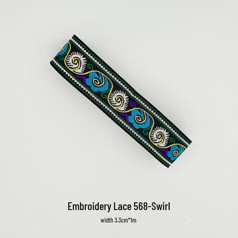 Zhuang Brocade Bamboo Fan Material Kit - Intangible Cultural Heritage Round Fan for Kindergarten