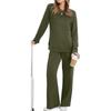 Plus Size Women's Fashion Long Sleeve Long Pants Set Casual Two-Piece Suit New Autumn Collection Comfortable Sets