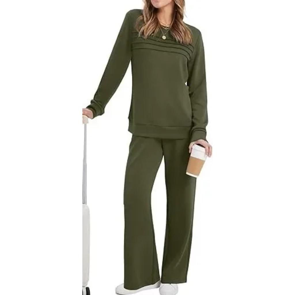 Plus Size Women's Fashion Long Sleeve Long Pants Set Casual Two-Piece Suit New Autumn Collection Comfortable Sets