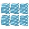 6Pcs 20x20cm NonSlip Splicing Interlocking Floor Mat for Kitchen Bathroom Shower Pool Balcony(Blue )