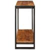 Console Table with Shelf Brown 90 X 33 X 75 Cm Solid Mango Wood