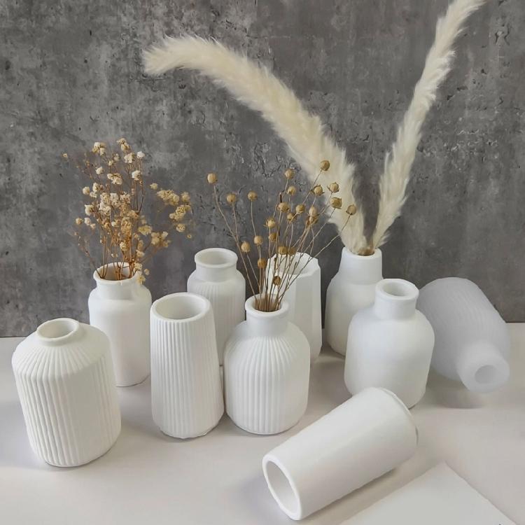 Elegant Designs Sturdy Silicone Molds for Vase Crafting Use with Resin Plaster or Concrete for Artistic Creation