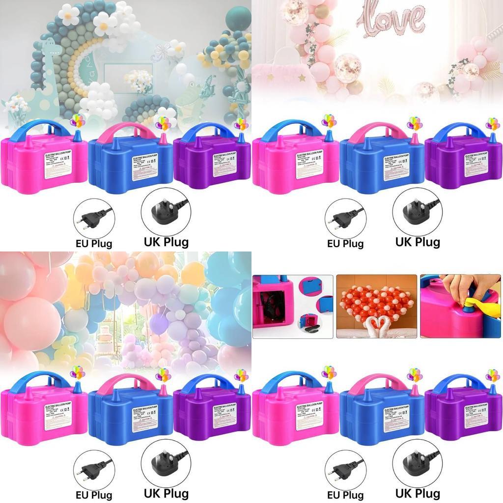 Powerful Electric Balloon Pump Dual Hole Inflator Machine Model 73005 For Fast Inflation