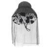 Outdoor Hat Breathable Mesh Hat Round Top Women Sun Hat Polyester Gauze Air Permeability 1Set