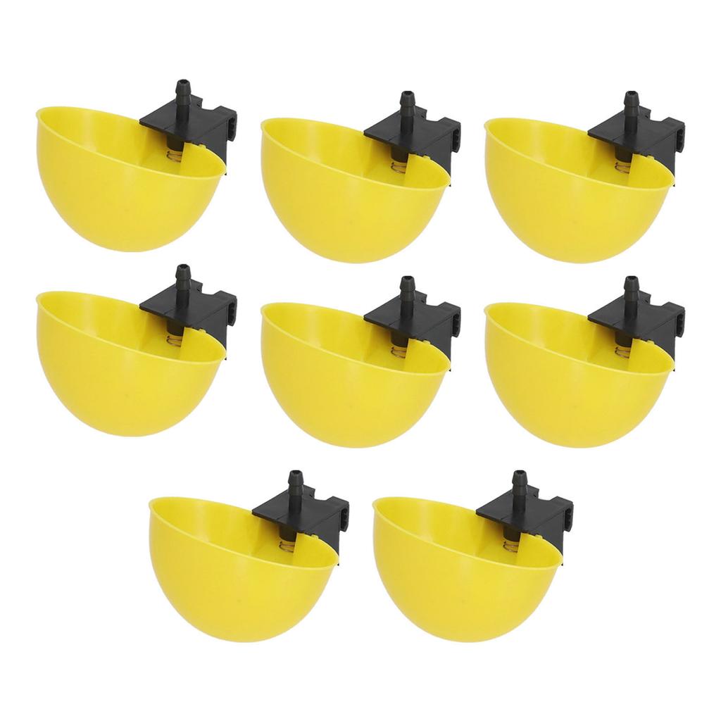 8Pcs Chicken Water Feeder PP Plastic Professional Anti Rust Chicken Drinking Bowl for Animal Husbandry