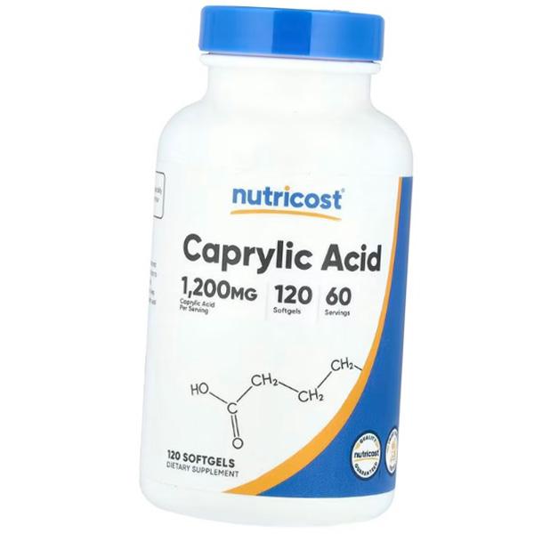 

Caprylic Acid Capsules, Caprylic Acid 1200, Nutricost 120 softgels (69647012) 120softgels