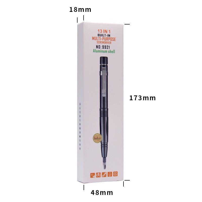 

13-предметная многофункциональная прецизионная отвертка-ручка для разнообразных ремонтных задач