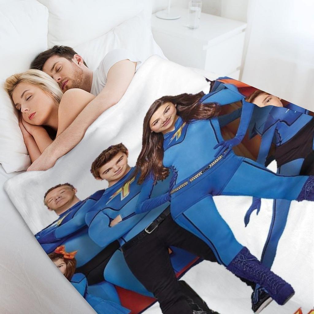 Coperta da letto multiuso per Halloween, motivo: Thundermans