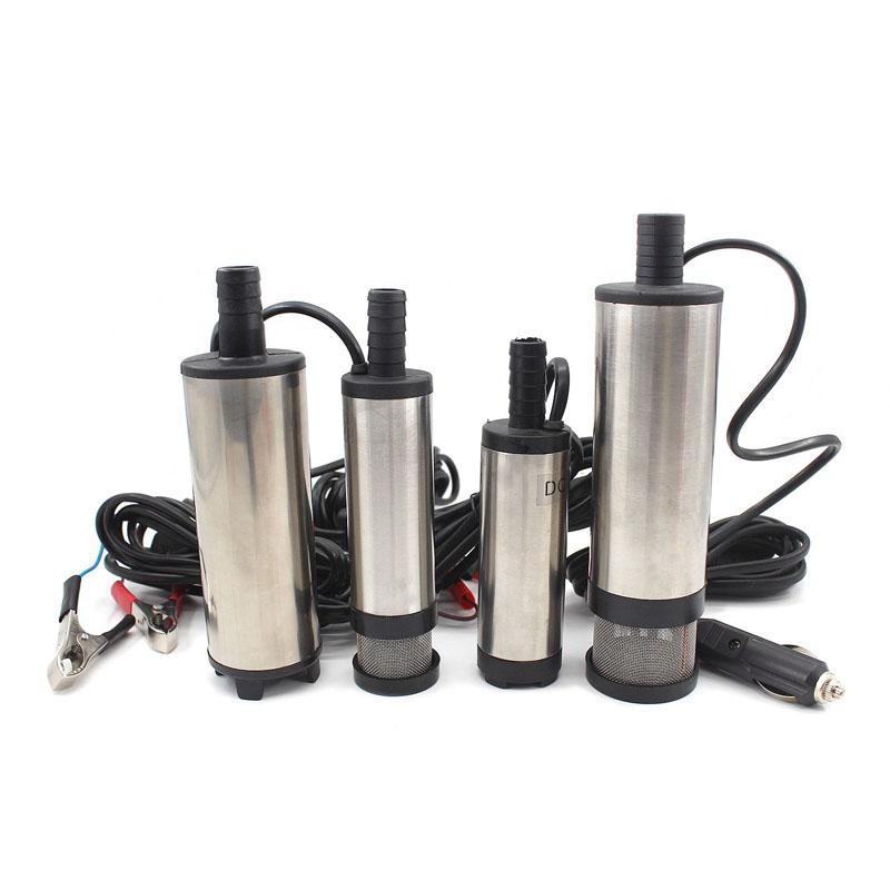 

Oil Diesel Fuel Pump DC 12V 24V Electric Submersible Pump Stainless Steel Mini Transfer Car Oil Kerosene Pump Suction 30L/min 38MSSNY