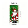 Christmas Santa And Elk Theme Backdrop Nut Cracker Snowman Door Banner Indoor Outdoor Veranda Door Cover Photography Background