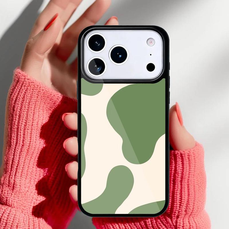 Cow Pattern Phone Case for iPhone 17 16 15 14 13 Pro Max Back Cover for 12 11 Pro Coque