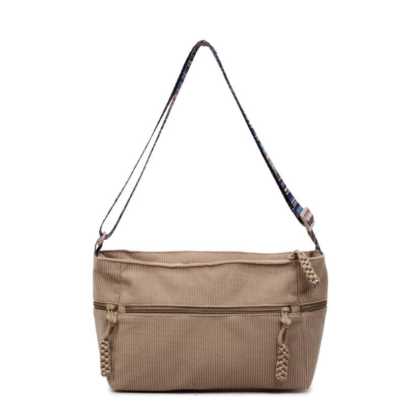 

Large-capacity handbag women s commuter 2025 autumn new fashion shoulder bag trend simple bucket cloth bag хакі