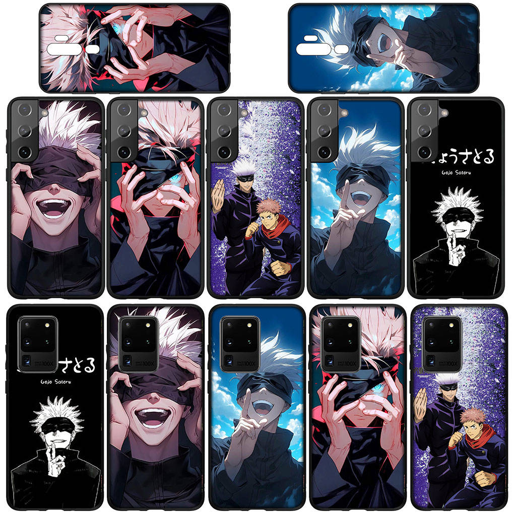 Phone Case for Samsung Galaxy S25 S24 S23 iPhone 16 15 Xiaomi Redmi Note 14 13 12 16E X 11 Pro Max OPPO Moto Huawei Gojo Satoru Jujutsu Kaisen Cover