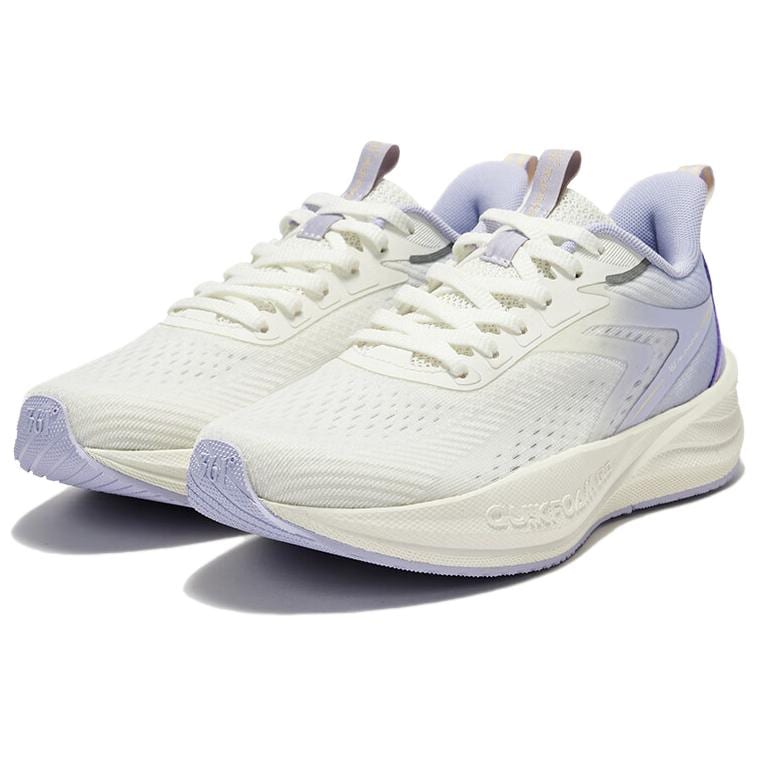 361 Abrasion Resistant Breathable Low top Casual Running Shoes Women's White Purple 682522206-1