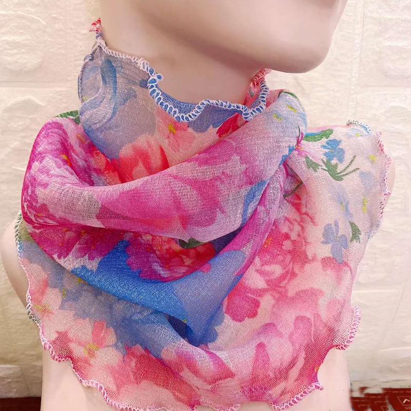 Women's Versatile Silk Neck Gaiter: Pullover, Sun Protection, Ear-Hanging, All-Match Scarf & Mask