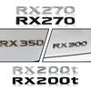 3D  Sticker RX270 RX300 RX350 RX200t Emblem Badge Chrome Black/Sliver Letter Decal For Lexus Rear Trunk Decor UP9