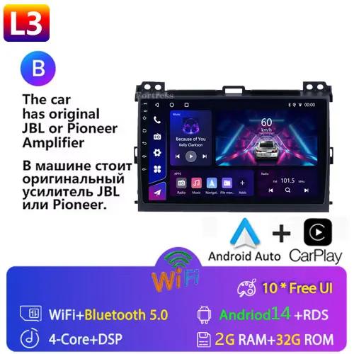 

DSP 4G для Toyota Land Cruiser Prado 120 LC120 GPS автомобильный радиоприемник мультимедиа видеоплеер Авторадио Android навигация GX470 DVD 2Din