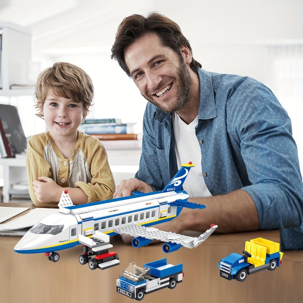 Military Aircraft Building Blocks Boys Assembled Toy Children Educational Model Toy Gift