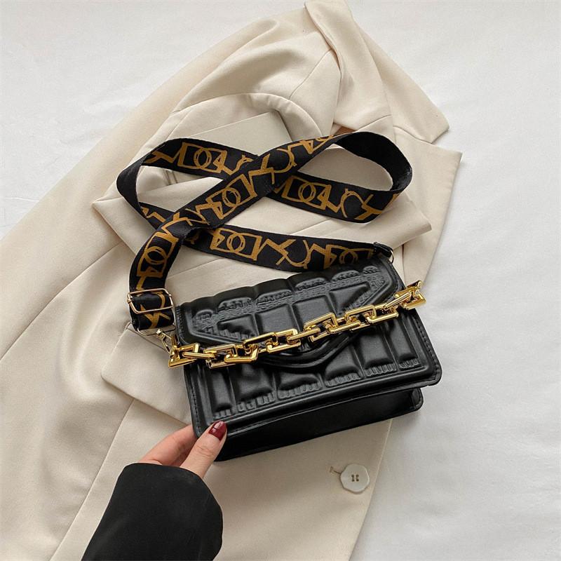 Trendy Fashion Shoulder Bag 2023 Summer New Stylish Crossbody Messenger Bag чёрный