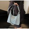 Rhombus Chain Bag Women's Spring and Summer New Fashion Niche Shoulder Messenger Bag Feeling Bucket Bag