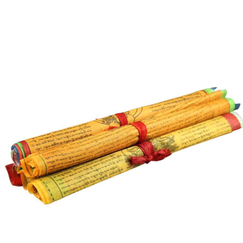 Tibetische Gebetsfahnen 20 Stück Buddhistisches Banner 10x6 Zoll Heilige Kunst Tibetische Gebetsfahnen für Frieden Meditation Wand Hof