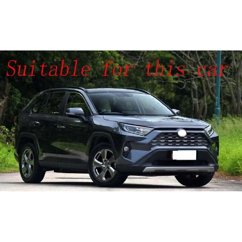 2pcs ABS Chromed Car Front Grill Grille Decorative Cover Trim Strips For Toyota RAV4 XA50     Car Styling Decals