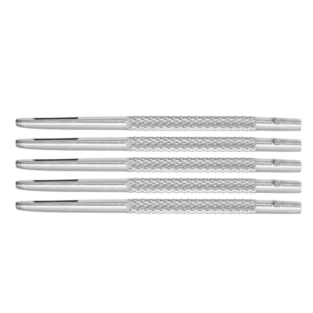 20Pcs Leather Hole Punch Carbon Steel Chromeplated Assorted Sizes Leather Punch Tool for Watch Band