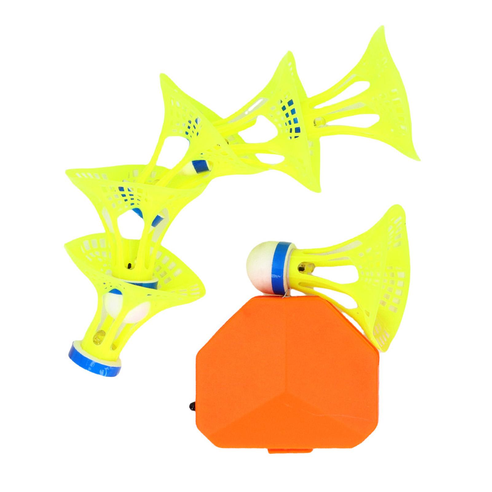 Badminton Training Device Adjustable Automatic Rebound Luminous Shuttlecock Enhance Stability Single Player Badminton Trainer