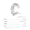 MODIAN 925 Sterling Silber Mode Herzen verstellbarer Ring klassisch schlichter edler Schmuck für Frauen Jahrestag Geschenk zum Valentinstag