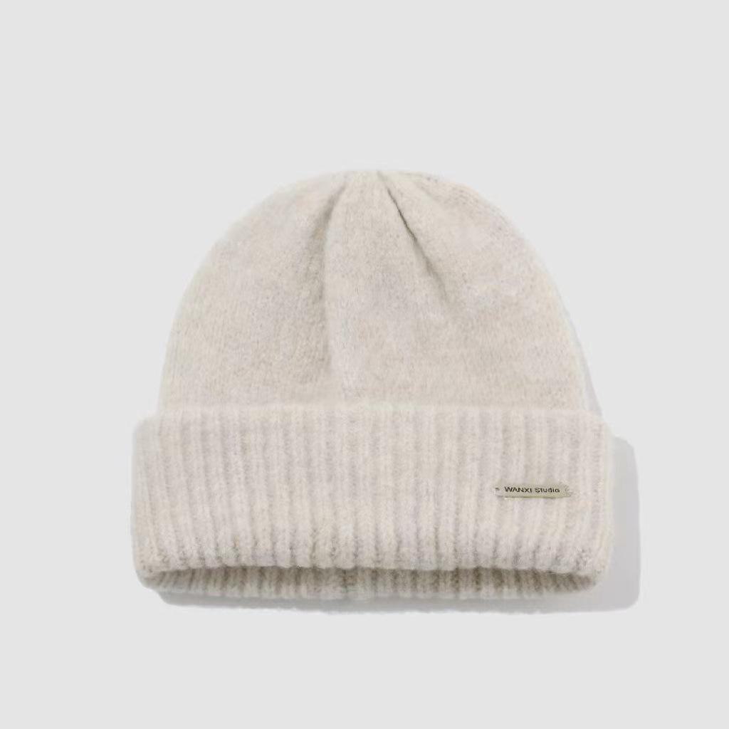 

Зимняя шерстяная шапка для девочек: Теплый, плотный, в японском стиле с защитой ушей. One Size абрикосовый