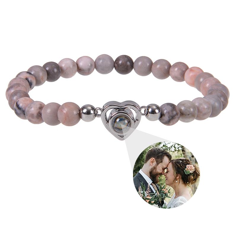 Individuelles Armband mit Bild innen Personalisierte Projektionsarmbänder mit Fotos Armband mit Foto Personalisierte Gedenkgeschenke