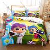 Cool True and the Rainbow Kingdom Themed 3PCS Bedding Set Vivid Rainbow World Art Print Cozy Microfiber All Season Bed Set