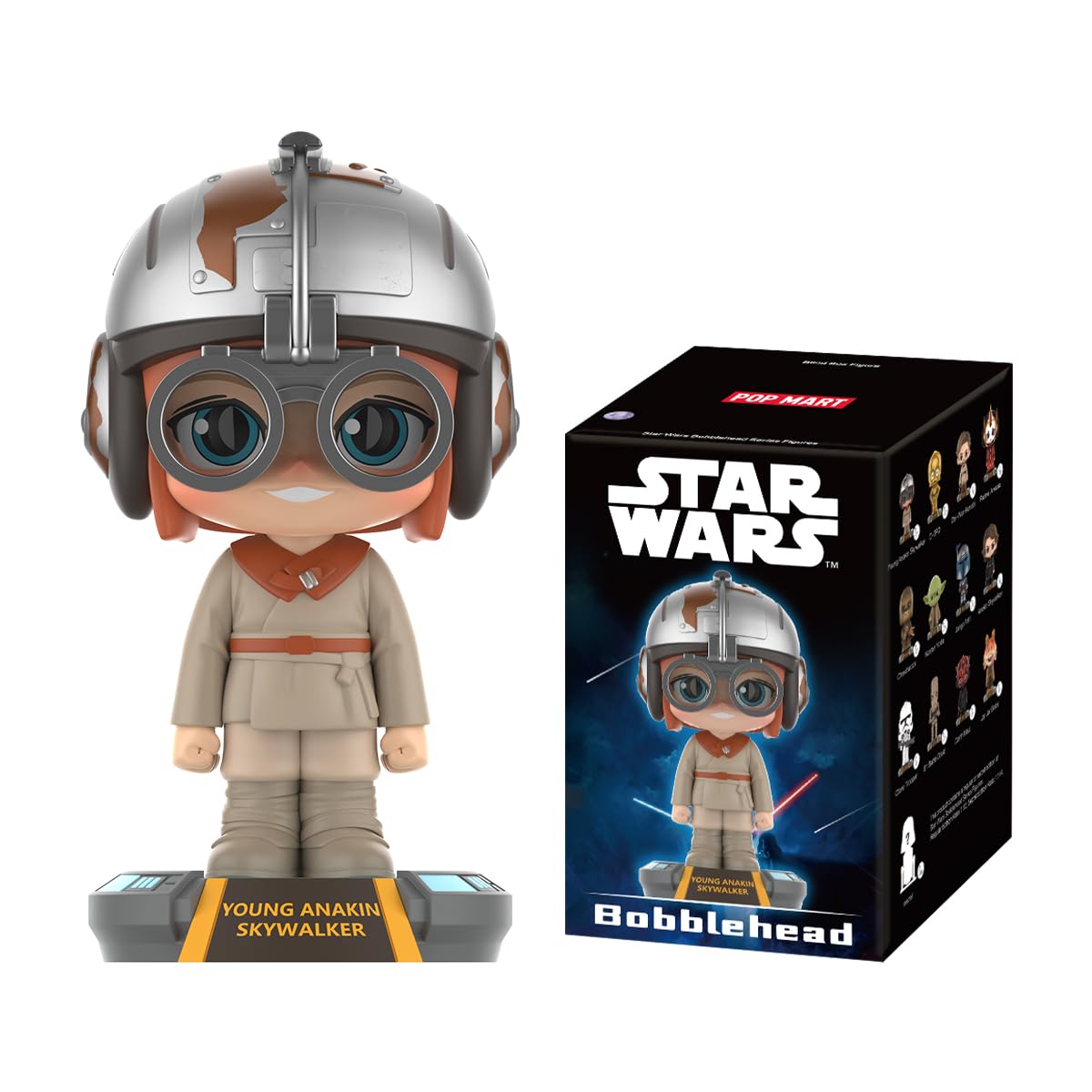 

POP MART Star Wars Bobblehead Series Pop Mart Gachapon Blind Box Figure Plastic Model Premium Toy PVC Soft Vinyl Original Character Birthday Gift [1