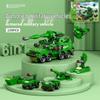 6-in-1 Kids' Building Block Set: Train, Robot, Tank, Police - Compatible Blocks for Boys & Girls