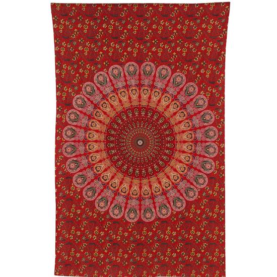 BLESS INTERNATIONAL Tapiz de cama para colgar en la pared con Mandala psicodélico bohemio hippie indio