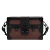 Box bag Small square bag Women's spring and summer new trendy retro small box One shoulder messenger bag Men's mini bag