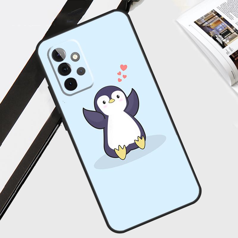 Penguin Case For Samsung Galaxy A55 A35 A15 A56 A36 A26 A16 A06 A54 A34 A14 A12 A22 A32 A52 A13 A53