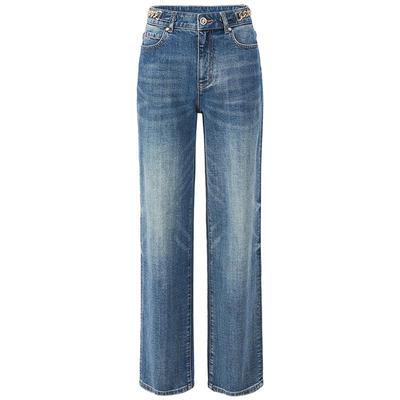 GIOVANNI VALENTINO Women's Slim Fit Straight Leg Jeans