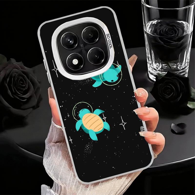 Cartoon Ocean Sea Turtle Soft Phone Case for Xiaomi Redmi Note 13 14 15 Pro Plus 12S 12 11S 11 11T 10S 10 Shockproof Cover Back