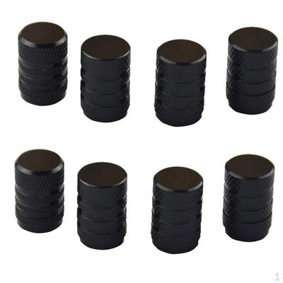 8 Set Aluminum Alloy Tubeless Wheel Tire Valve Car Truck Black