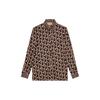 (WMNS) Interlocking G Chain Print Silk Shirt 'Black Brown' Women's 772027-ZAPCO-1190