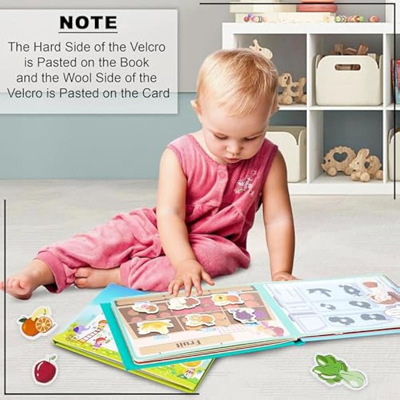 

Glun Montessori Quiet Book For Kids, Interactive Learning Busy For Toddlers, Educational Toys For 2-5 Year Olds, Prescho 0