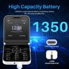 2.4" Foldable Mobile Phone Auto FM Radio Call Record Speed Dial Magic Voice Dual SIM GSM Unlocked Foldable Cellphones Backup Phone