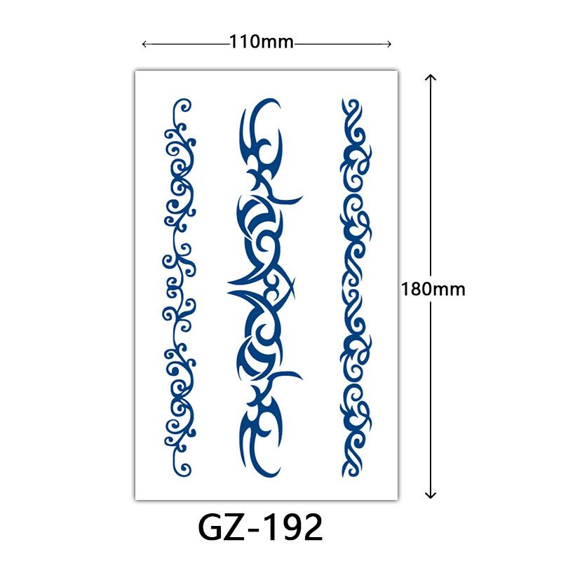 Herbal Semi-Permanent Tattoo Sticker, Animal English Totem Tattoo Sticker, Sweat-Proof Waterproof Tattoo