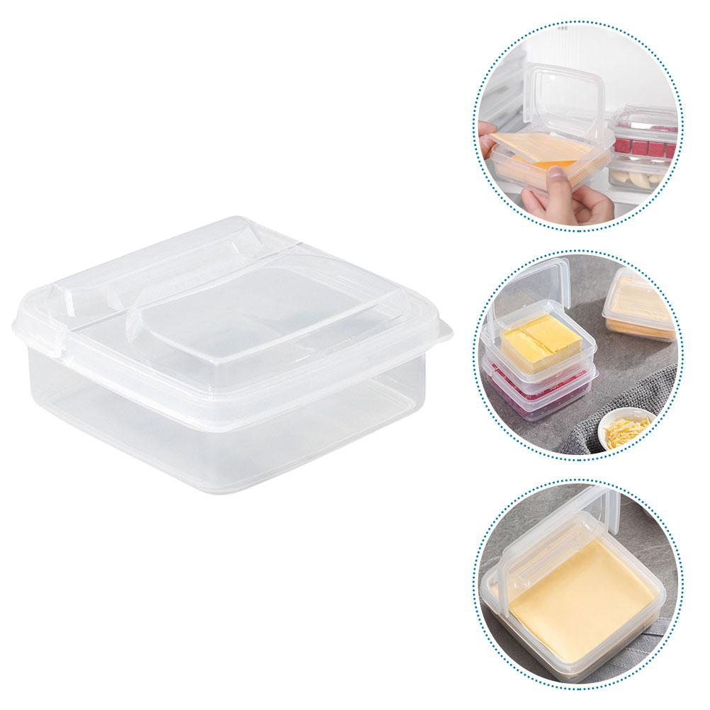 

Дизайн крышки для ящика для хранения Масляные контейнеры Мини-холодильник Контейнеры для холодильников Queso Кухонные сырные ящики для домашнего хозяйства Пищевой класс прозрачный