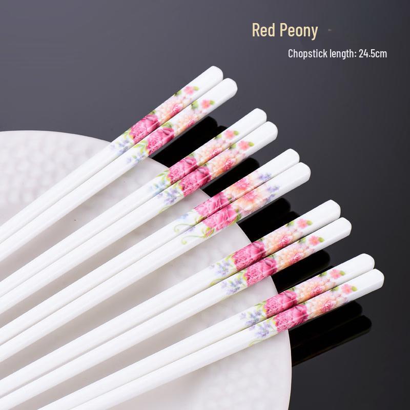 

Red Peony Ceramic Chopsticks