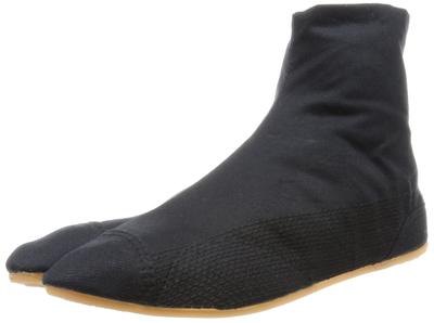 Margo Festival Tabi Tabi Socks with Shock Absorbing Size Cm Socks, 5-Ply Heel, 10067, Unisex, Black, 27.0