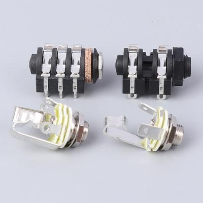Rean Trs Stereo 6.35Mm Metal Female Jack 3 Pole Nys230 Audio Panel Mounting Socket 1/4" Ts Mono Jack Pcb Socket Nys215